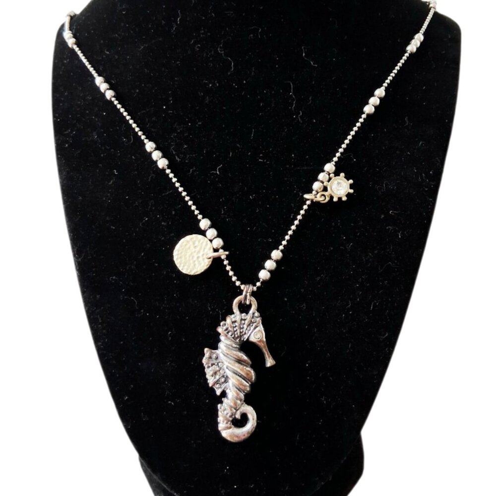 Chico’s Vintage Seahorse Statement Necklace